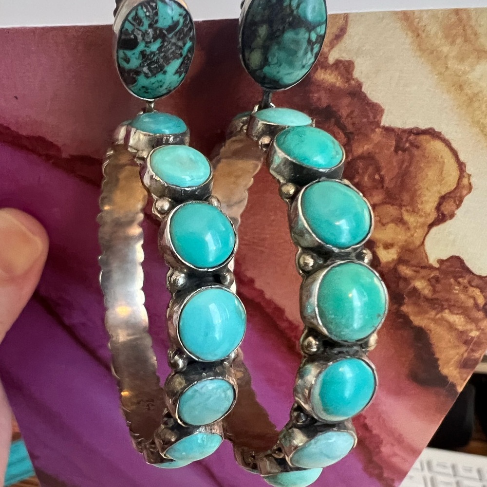 federico jimenez Turquoise earrings